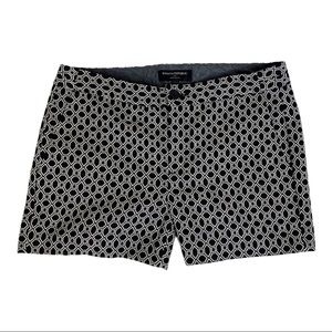 Banana Republic Hamilton Fit Navy Geometric Shorts SZ 4 Mod Classic Pockets